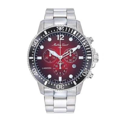 Mathey-tissot Lagoon Chronograph Quartz Red Dial Men's Watch H123char In Red   / Black