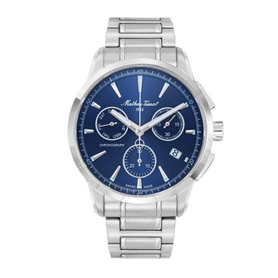 Mathey-tissot Lancelot Chronograph Quartz Blue Dial Men's Watch H198chabu
