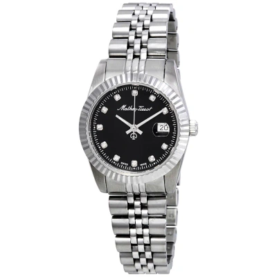 Mathey-tissot Mathey Iii Quartz Crystal Black Dial Ladies Watch D810an