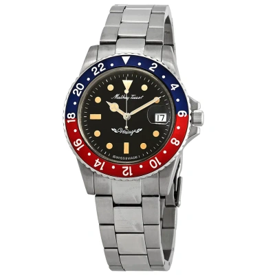 Mathey-tissot Mathey Vintage Automatic Blue And Red Pepsi Bezel 40 Mm Men's Watch H900atr In Red   / Black / Blue / Gold Tone