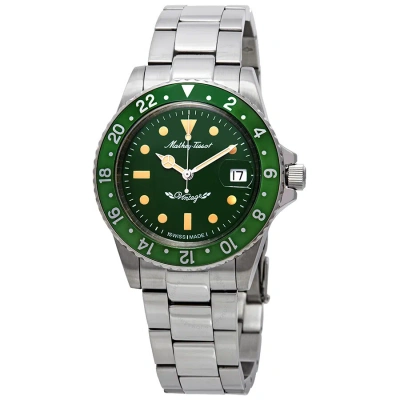 Mathey-tissot Mathey Vintage Automatic Green Dial Men's Watch H900atv In Gold Tone / Green