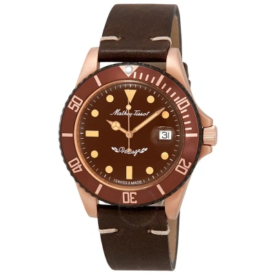 Mathey-tissot Mathey Vintage Bronze Automatic Brown Dial Men's Watch H901bzm In Bronze / Brown / Gold / Gold Tone / Rose / Rose Gold Tone