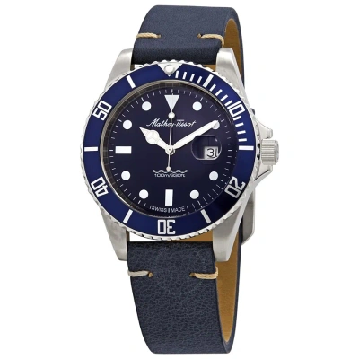 Mathey-tissot Mathey Vintage Quartz Blue Dial Men's Watch H9010albu