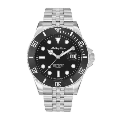 Mathey-tissot Mathy Ceramic Quartz Black Dial Men's Watch H901cran