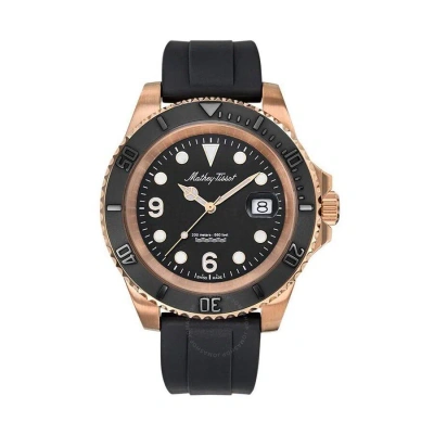 Mathey-tissot Open Box -  Mathy Design Quartz Black Dial Men's Watch H909pn In Black / Gold Tone / Rose / Rose Gold Tone