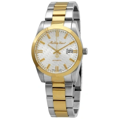 Mathey-tissot Mathy I Automatic Silver Dial Men's Watch H1450atbi In Two Tone  / Gold Tone / Silver / Yellow