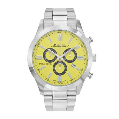 Mathey-tissot Mathy I Jumbo Chrono Chronograph Quartz Men's Watch H455chj In Yellow