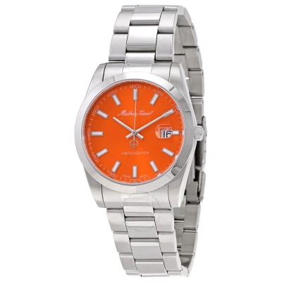 Mathey-tissot Mathy I Le Quartz Orange Dial Men's Watch H451ao