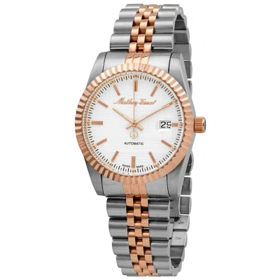 Mathey-tissot Mathy Iii Automatic Silver Dial Men's Watch H1810atra In Two Tone  / Gold Tone / Rose / Rose Gold Tone / Silver