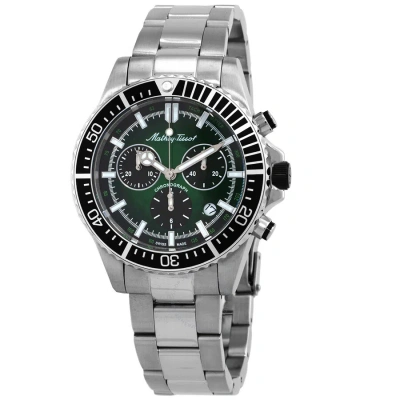 Mathey-tissot Mathy Strike Chronograph Quartz Green Dial Men's Watch H908chav In Black / Green