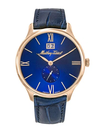 Mathey-tissot Edmond 42mm Watch In Blue