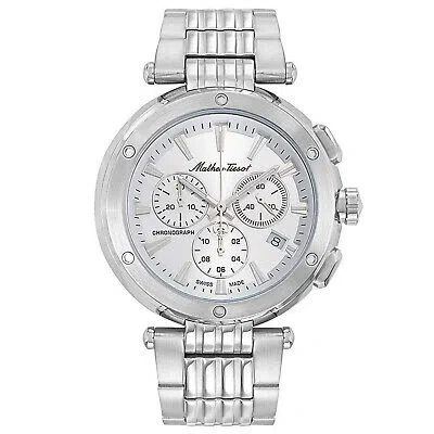 Pre-owned Mathey-tissot Mathey Tissot Men's Neptune Chrono Black Dial Watch - H912chai
