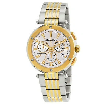 Pre-owned Mathey-tissot Mathey Tissot Men's Neptune Chrono Silver Dial Watch - H912chbi