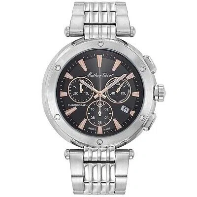Pre-owned Mathey-tissot Mathey Tissot Mens Neptune Chrono Black Dial Watch - H912chrrn