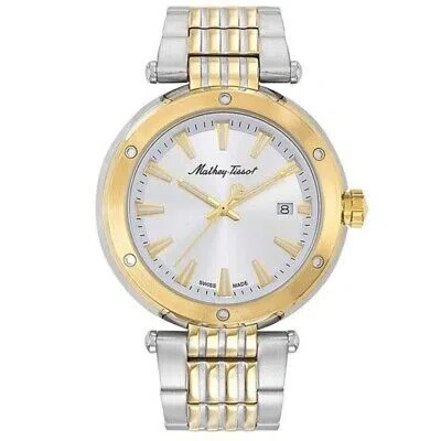 Pre-owned Mathey-tissot Mathey Tissot Mens Neptune Silver Dial Watch - H912bi