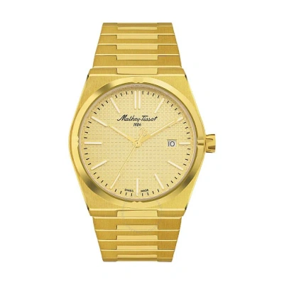 Mathey-tissot Quartz Gold Dial Men's Watch H117pdi In Gold / Gold Tone