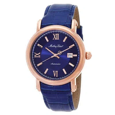 Pre-owned Mathey-tissot Renaissance Automatic Blue Dial Men's Watch H9030pbu