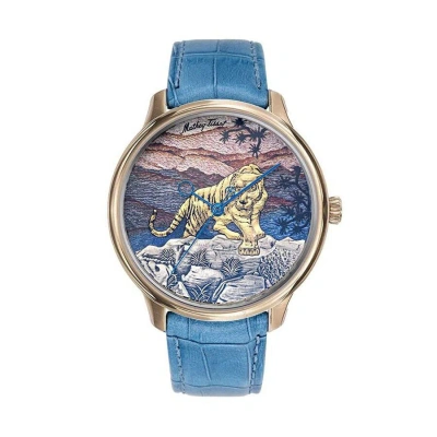 Mathey-tissot Tiger Limited Edition Multi-color Dial Men's Watch H1886tp In Blue / Gold Tone / Rose / Rose Gold Tone