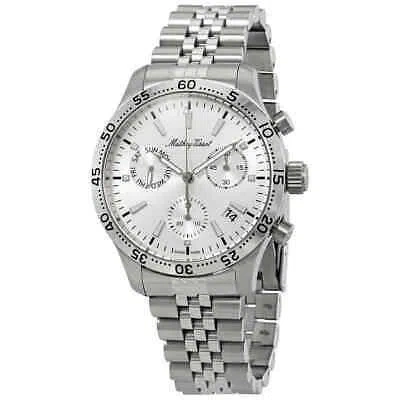 Pre-owned Mathey-tissot Type 22 Chronograph Silver Dial Men's Watch H1822chas