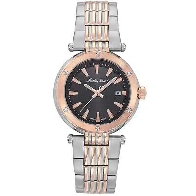 Pre-owned Mathey-tissot Mathey Tissot Womens Neptune Black Dial Watch - D912rn