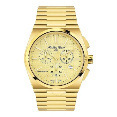 Mathey-tissot Zoltan Chrono Chronograph Quartz Gold Dial Men's Watch H117chpdi In Gold / Gold Tone