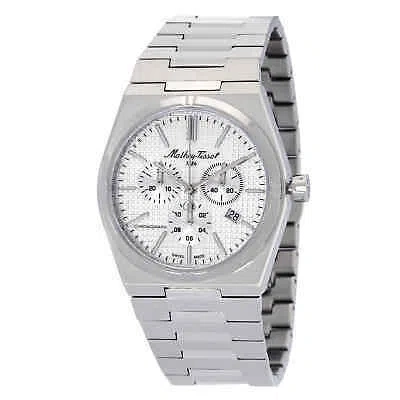 Pre-owned Mathey-tissot Zoltan Chrono Chronograph Quartz Silver Dial Men's Watch H117chas