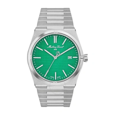 Mathey-tissot Zoltan Quartz Diamond Green Dial Men's Watch H117av