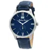 Mathey-tissot Men's Edmond Blue Dial Watch In Blue