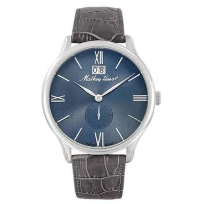 Mathey-tissot Men's Edmond Blue Dial Watch In Gray