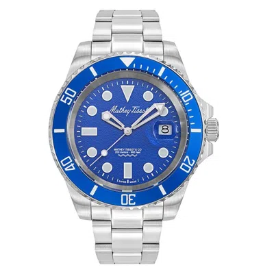 Mathey-tissot Men's Jumbo Ii Blue Dial Watch In Metallic