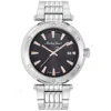 Mathey-tissot Men's Neptune Black Dial Watch In Silver