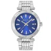 Mathey-tissot Men's Neptune Blue Dial Watch In Silver