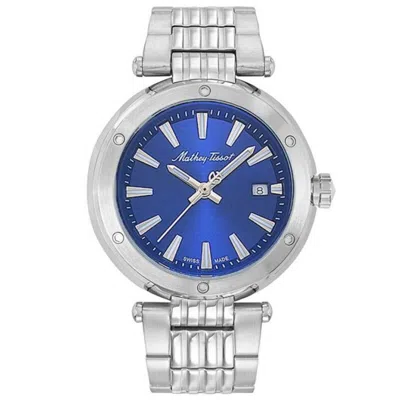 Mathey-tissot Men's Neptune Blue Dial Watch In Silver