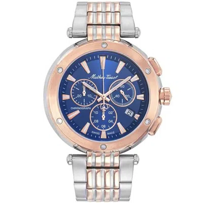Mathey-tissot Men's Neptune Chrono Blue Dial Watch In Multi