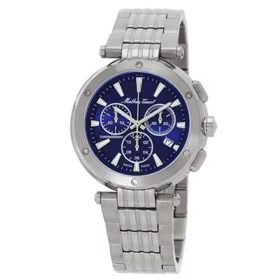 Mathey-tissot Men's Neptune Chrono Blue Dial Watch In Gray