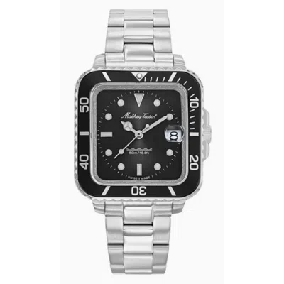 Mathey-tissot Men's Vintage Black Dial Watch In Metallic