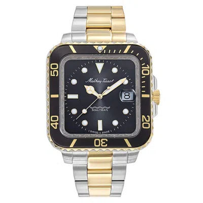 Mathey-tissot Men's Vintage Black Dial Watch In Transparent