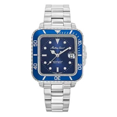 Mathey-tissot Men's Vintage Blue Dial Watch In Silver