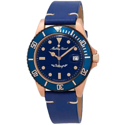 Mathey-tissot Men's Vintage Bronze Blue Dial Watch