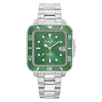 Mathey-tissot Men's Vintage Green Dial Watch In White