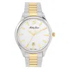 Mathey-tissot Men's White Dial Watch In White