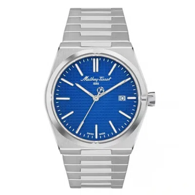 Mathey-tissot Men's Zoltan Blue Dial Watch In Silver