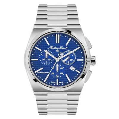 Mathey-tissot Men's Zoltan Blue Dial Watch In Silver