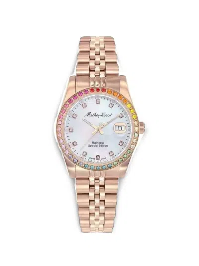 Mathey-tissot Rainbow 32mm Watch In Gold