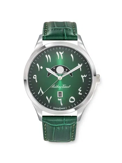 Mathey-tissot Urban Moon 42mm Watch In Green