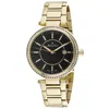 Mathey-tissot Women's Classic Black Dial Watch In Gold