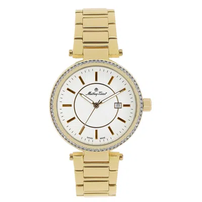 Mathey-tissot Crystal-embellished 39mm Watch In White