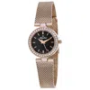 Mathey-tissot Women's Fleury Xv Black Dial Watch In Gold