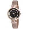 Mathey-tissot Women's Fleury Xvi Black Dial Watch In Gold