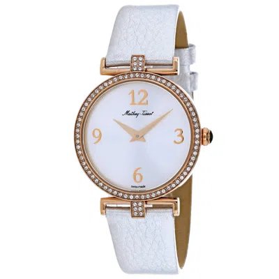 Mathey-tissot Women's Gaia Silver Dial Watch In Gold